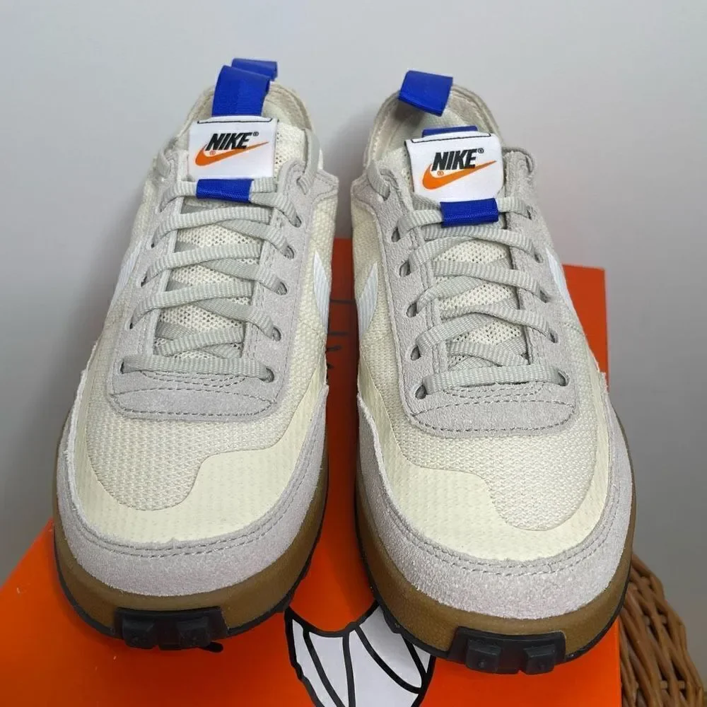 NEW Nike x Tom Sachs Nikecraft General Purpose Sneakers Shoes 7 Beige White Blue